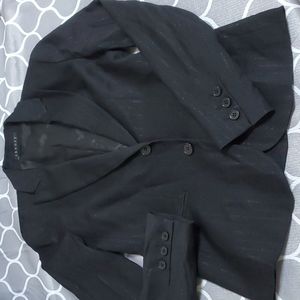THEORY BLACK AND SILVER BLAZER SIZE 0